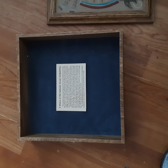 Navajo Healing Circle Sand Painting Sacred Stone and Herb Box - Picture 5 of 8